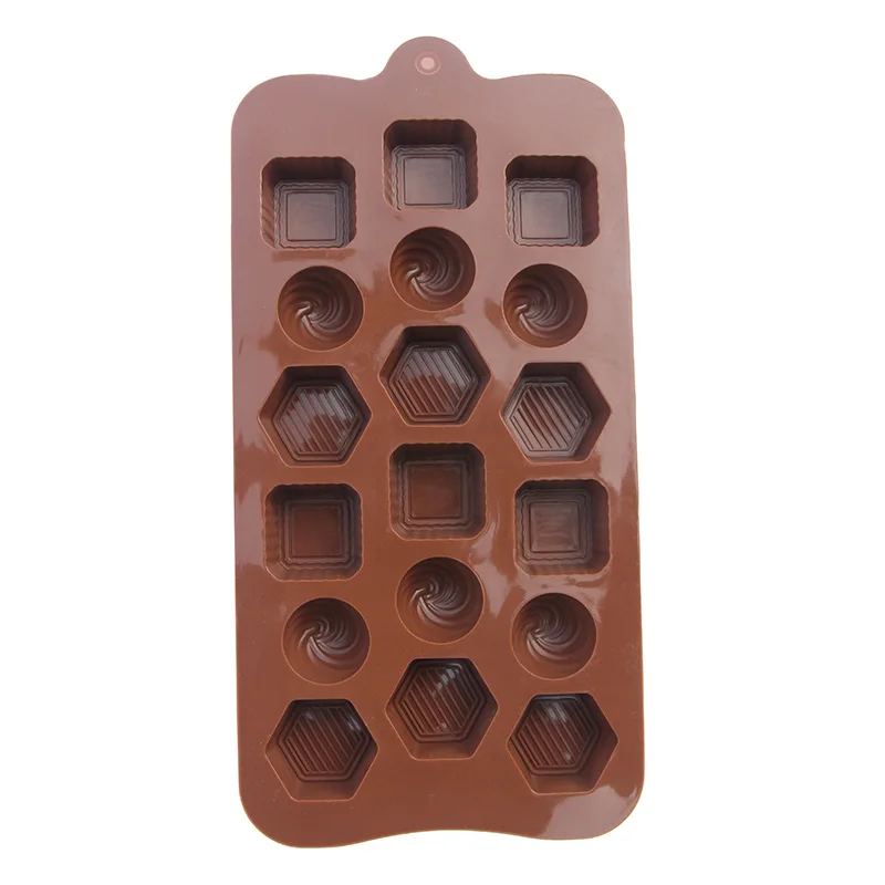 Circle Square Chocolate Mold Handmade Candy Dessert Silicone Mould Baking Tool