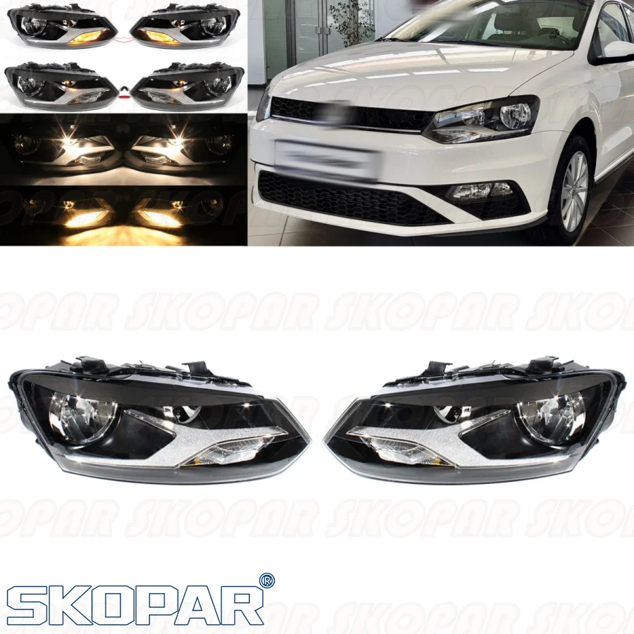 

Для VW Polo Sedan 2012 2013 2014 2015 автомобильные аксессуары передний бампер фара указатель поворота без лампы ближнего света