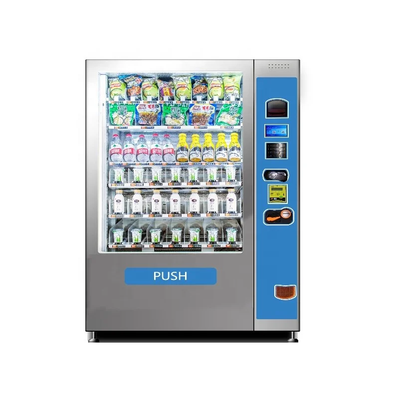 

Customized 24 Hours Self-service Store Drinks and Food Snacks Combo Vending Machine