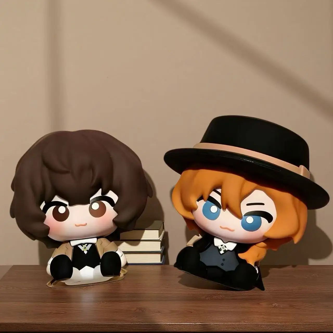Q Version Taizai Zhong PVC Sitting Figure Anime Surrounding Gift Bungo Stray Dogs Literary Celebrity Wild Dog Collectible Toy