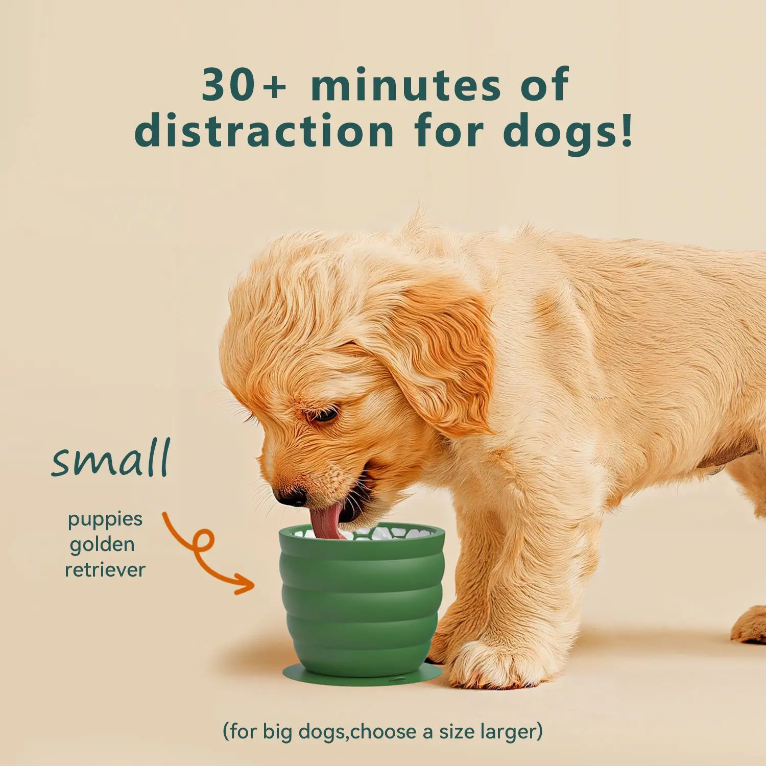 

Silicone Slow Feeder Dog Bowl Cup - Anti-Slip Distraction Design for Small to Medium Breeds - Promotes Healthy Digestion