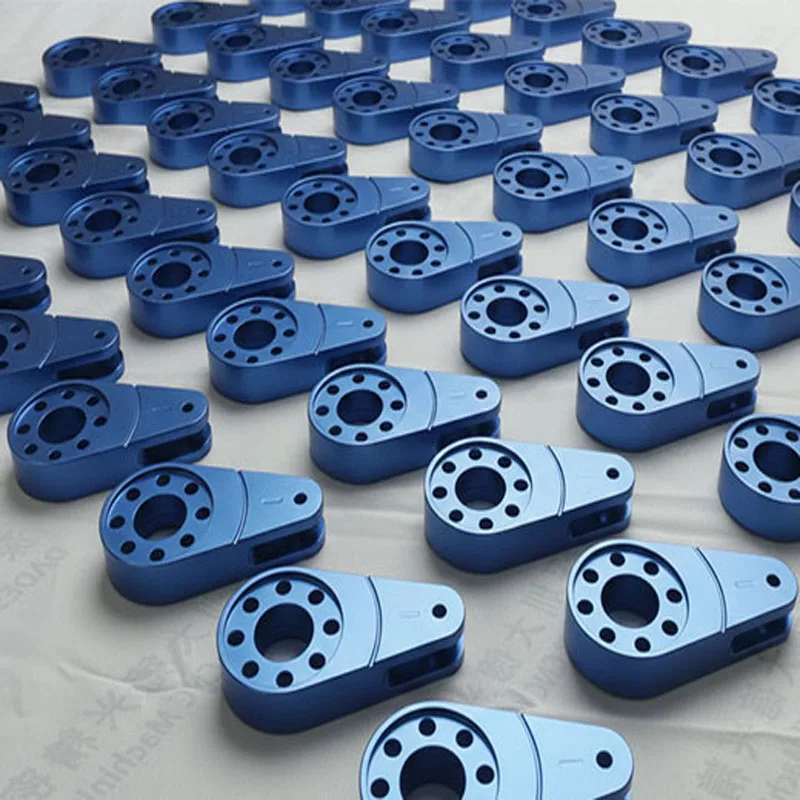 Custom Blue Anodized 6061/7075 Aluminum Crank Arm OEM Precision CNC Milling Components for Intelligent Robots