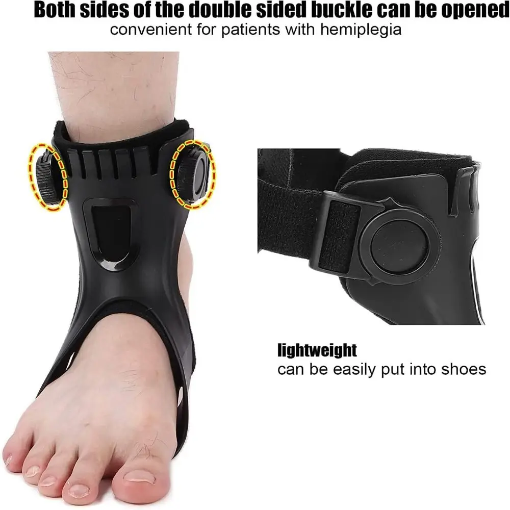 

Lightweight AFO Foot Drop Brace Varus Foot Correction Adjustable Buckle Ankle Brace Support Invisible Improve Gait