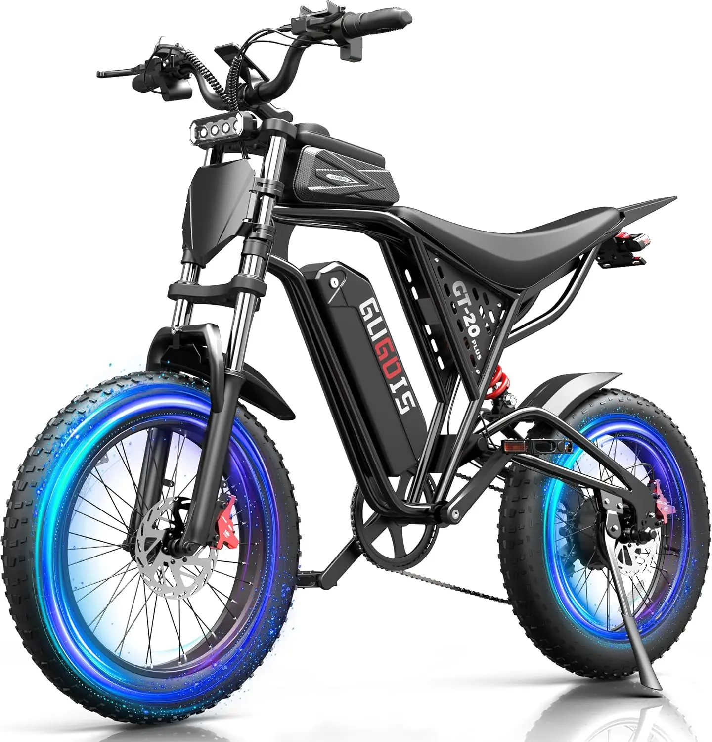 

1500W Electric Dirt Bike for Adults Teens,48V 20AH Battery UL2849 Certified, Full Suspension, 20x4.0" Fat Tire Off Road Ebike