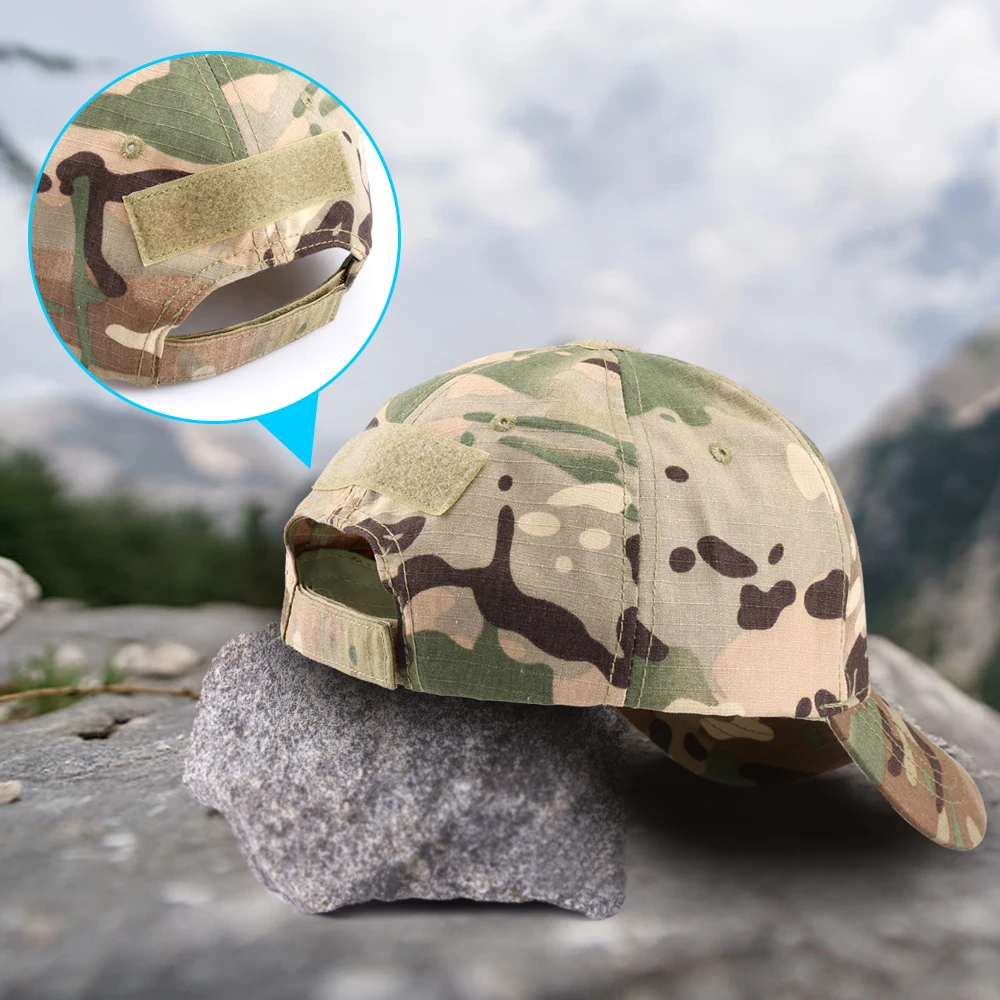 Camouflage Cap Adjustable Mesh Breathable Sports Tactical Military Army Hat Outdoor Fishing Hiking Basketball Baseball Cap