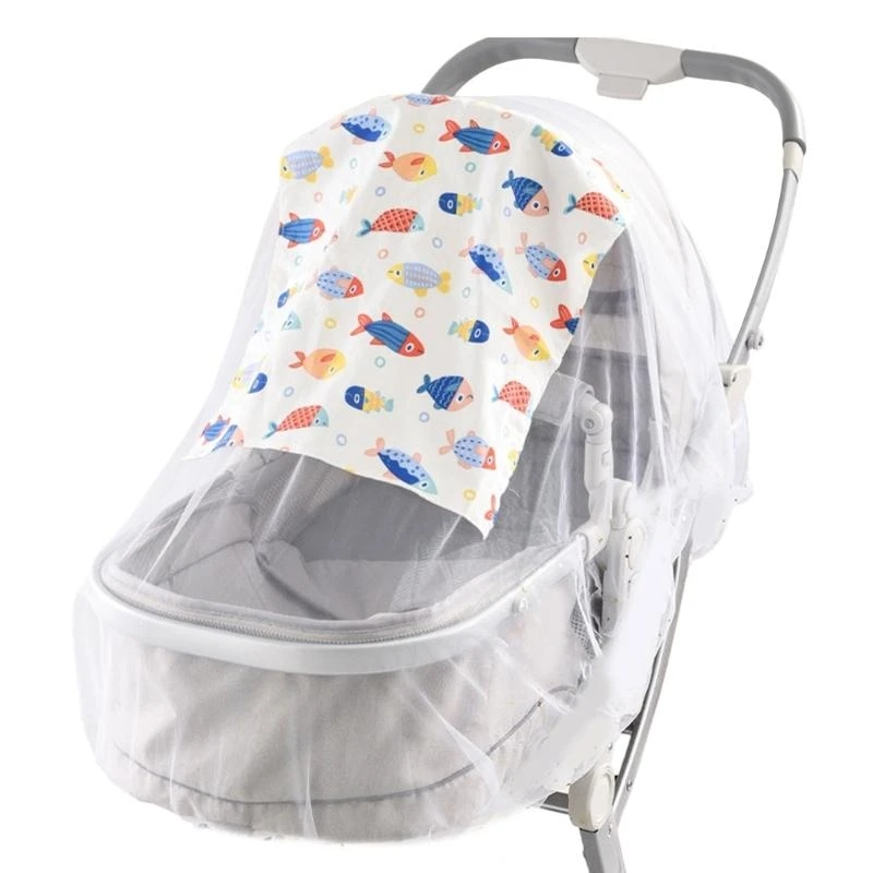 

090B Baby Strollers Fly Net Stylish Fly Netting Lovely Pushchair Full Coverage