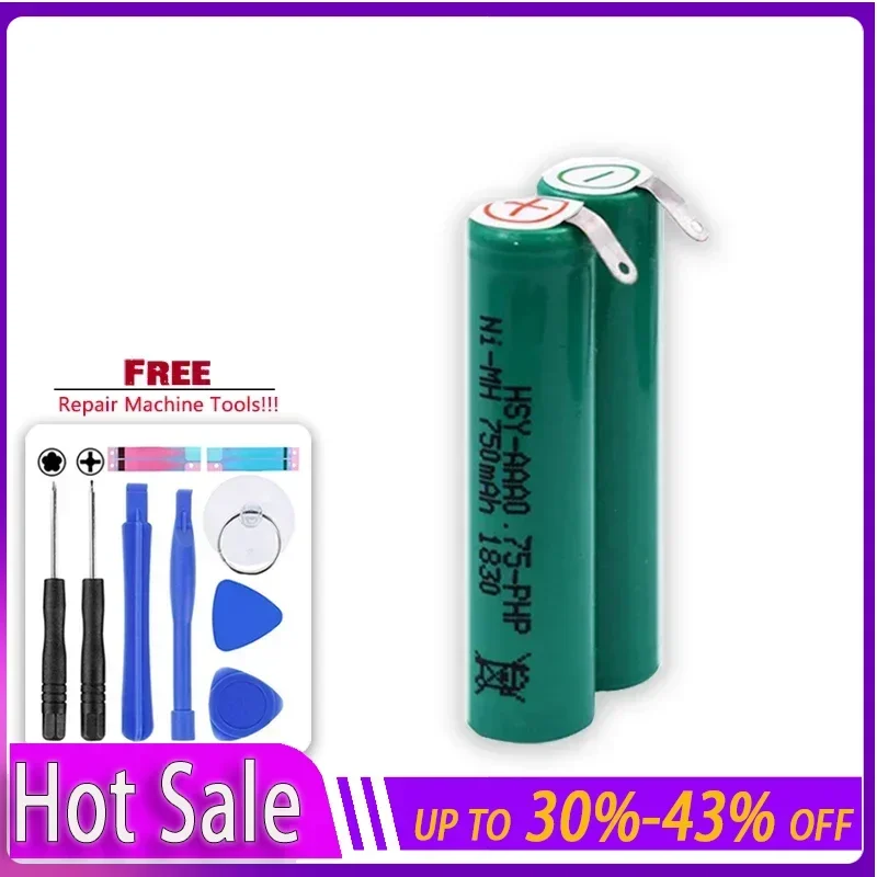 750mAh Replacement Battery for Philips HX3110 HX3120 HX3130 HX3100 Electric Toothbrush Portable Batteries + Track NO