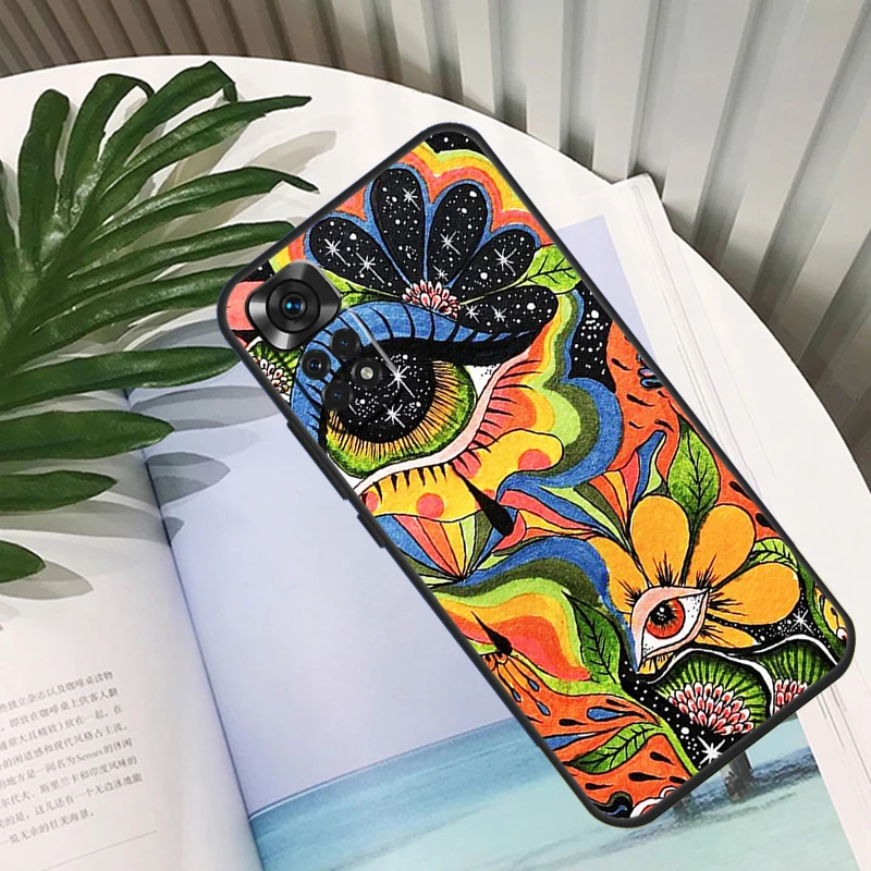 حافظة فنية تريبي مخدر ملونة لهاتف Xiaomi Redmi Note 13 Pro 10 11 12 14 11S 12S حافظة لهاتف Redmi 15C 12C 13C 14C 10C 15