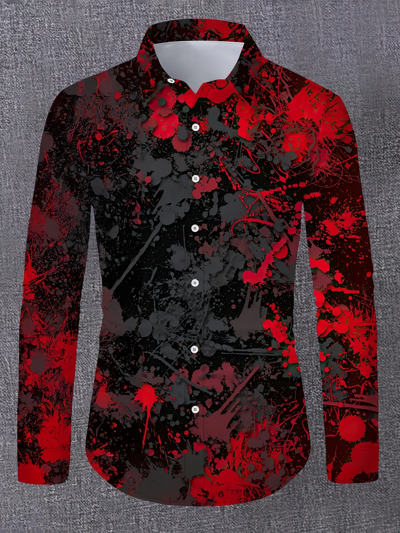 

Men's spring and autumn casual long sleeve shirt handsome fashion and versatile new men's top2025