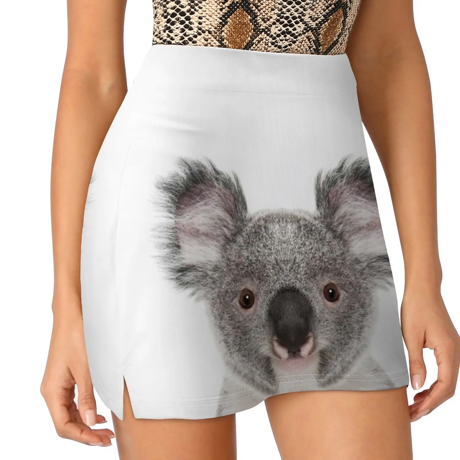 Koala Bear Portrait Women's skirt With Pocket Vintage Skirt Printing A Line Skirts Summer Clothes Koala Koala Bear Bear Baby