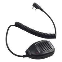 Black Microphone Speaker Handsfree Handheld Speaker Mic Microphone For Baofeng UV-5R BF-888S Radio Walkie-talkie Accessories