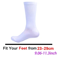 New White UAE Team FDJ Cycling Socks Non Slip Soccer Socks Cushioned Breathable For Running Basketball Bike Sports Grip Socks 2