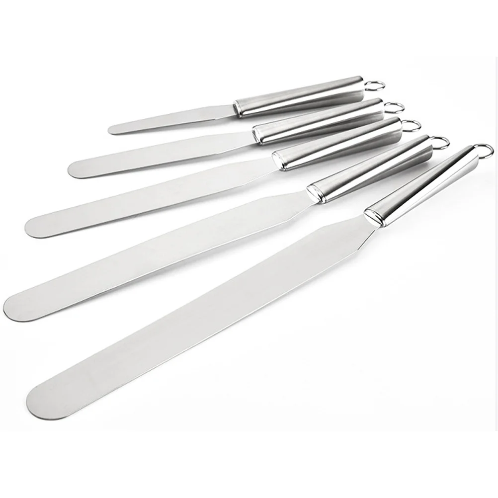 

4pcs Stainless Cream Spatula 4 6 8 Kitchen Utensil Inch 10 Inch Baking Scraper Kitchen Baking Tools Set Cooking Utensil