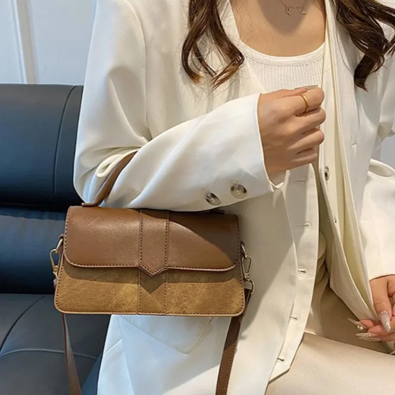 Fashion Commuting Messenger Crossbody Bags Women 2024 New Hot Sale Trend Designer Handbag PU Leather Solid Shoulder Bags