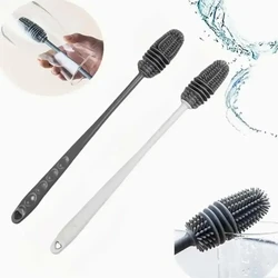 Silicone Cup Brush For Cleaning Cups 360 ° No Dead Angle Long Handle Household Silicone Baby Bottle And Thermal Cup Brush 2pcs