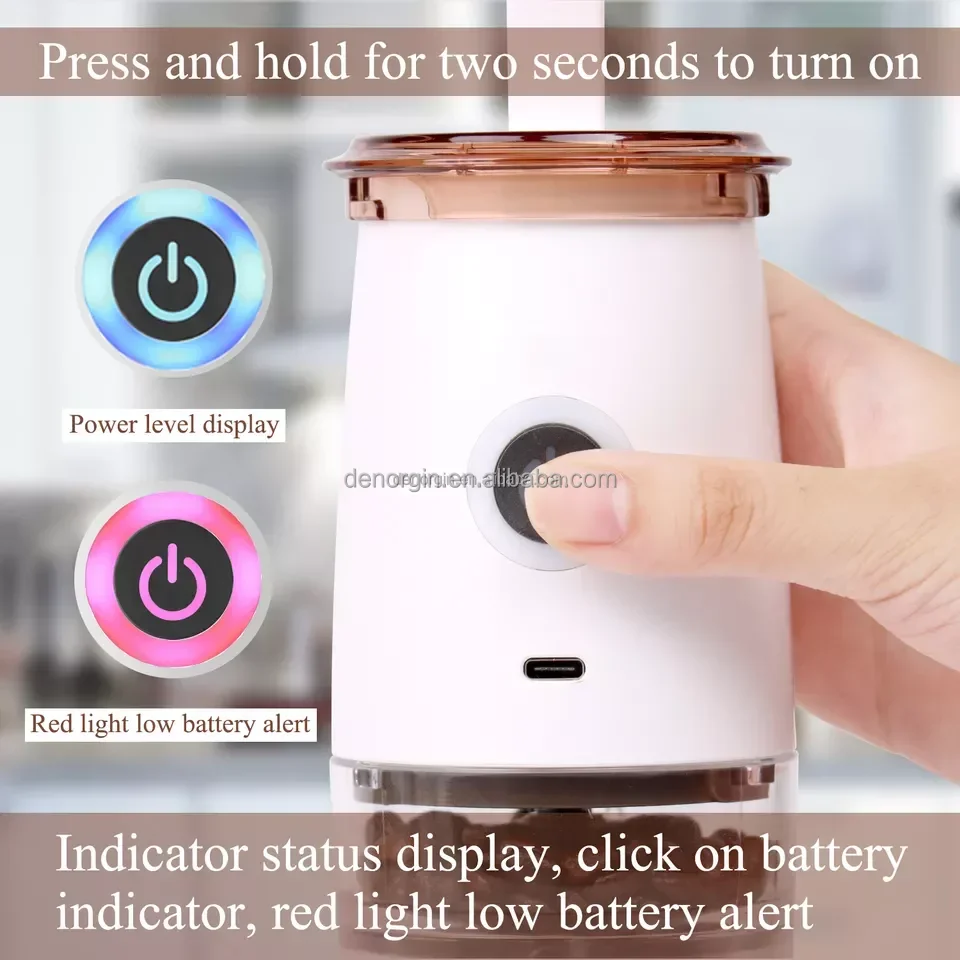 Macinacaffè elettrico e manuale con ricarica per auto universale da 150 ml 7,4 V mini macinacaffè ricaricabile