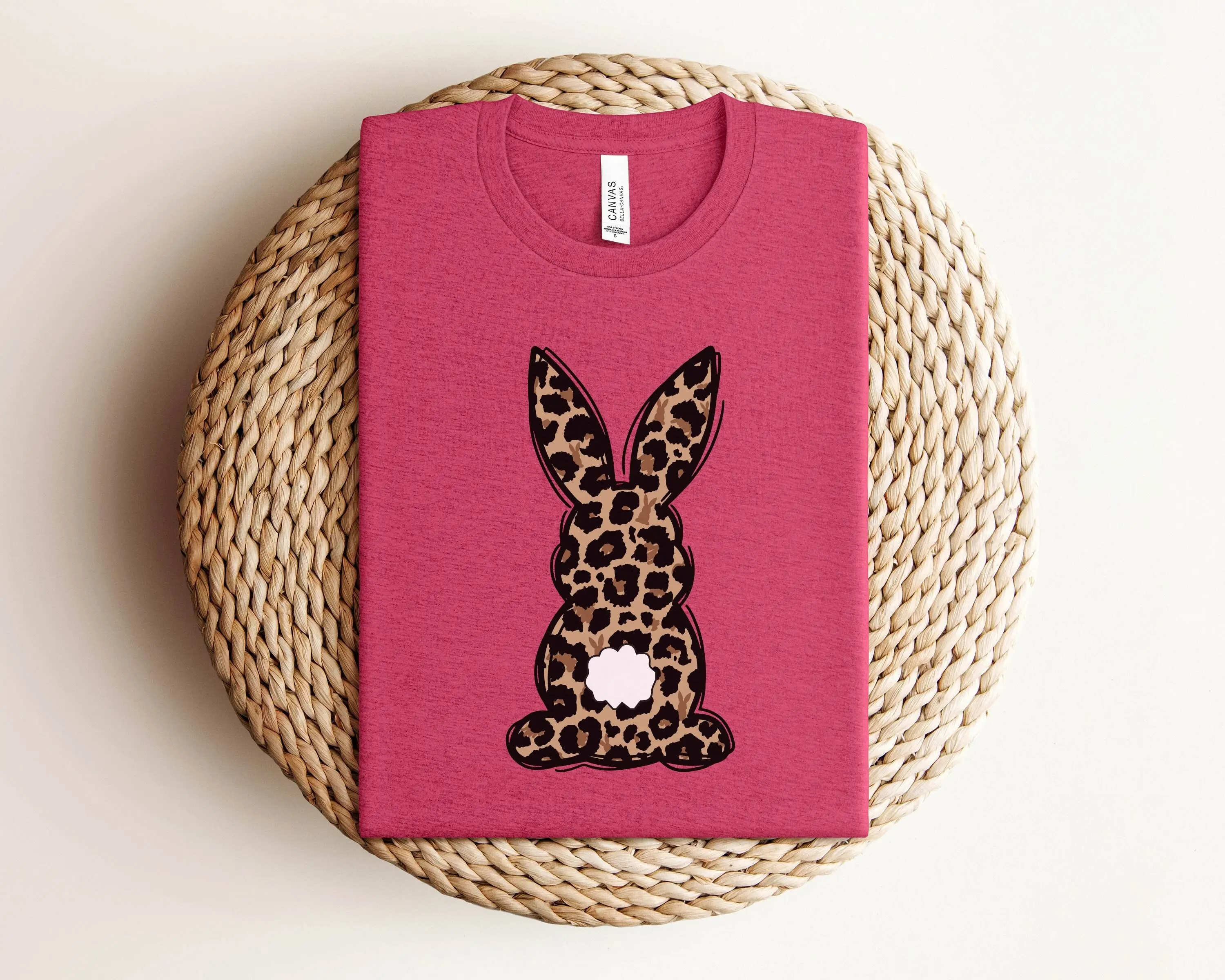 Easter Leopard Bunny T Shirt Kids Adults S Rabbit