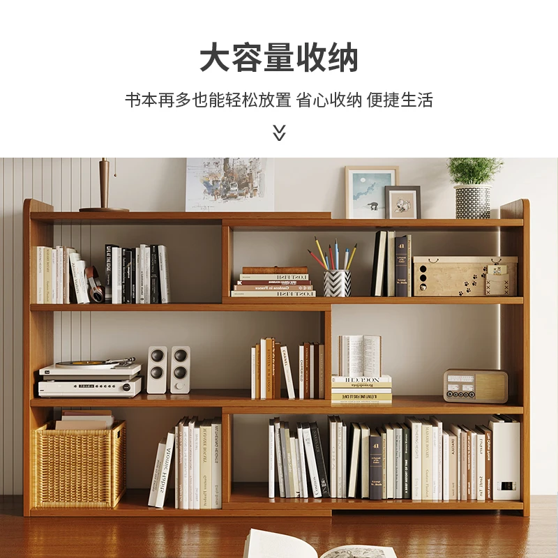 Simple Bookshelf Household Desk Storage Rack Table Layered Rack Child Storage Multi-Layer Article Storage Shelf Small Cabinet