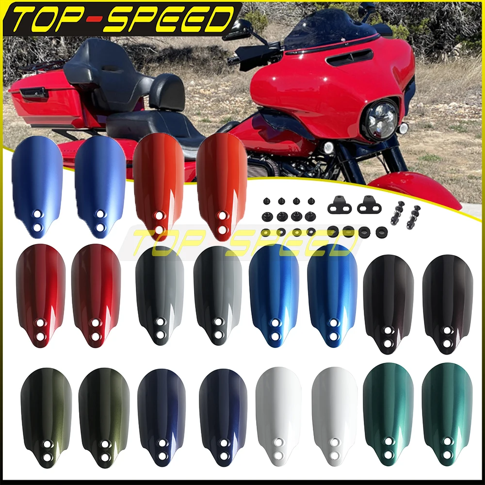 PC Hand Guards Protection For Harley Touring Electra Street Glide CVO FLHTP FLHT FLHX 2014-2020 Motorcycle Replacement Handguard