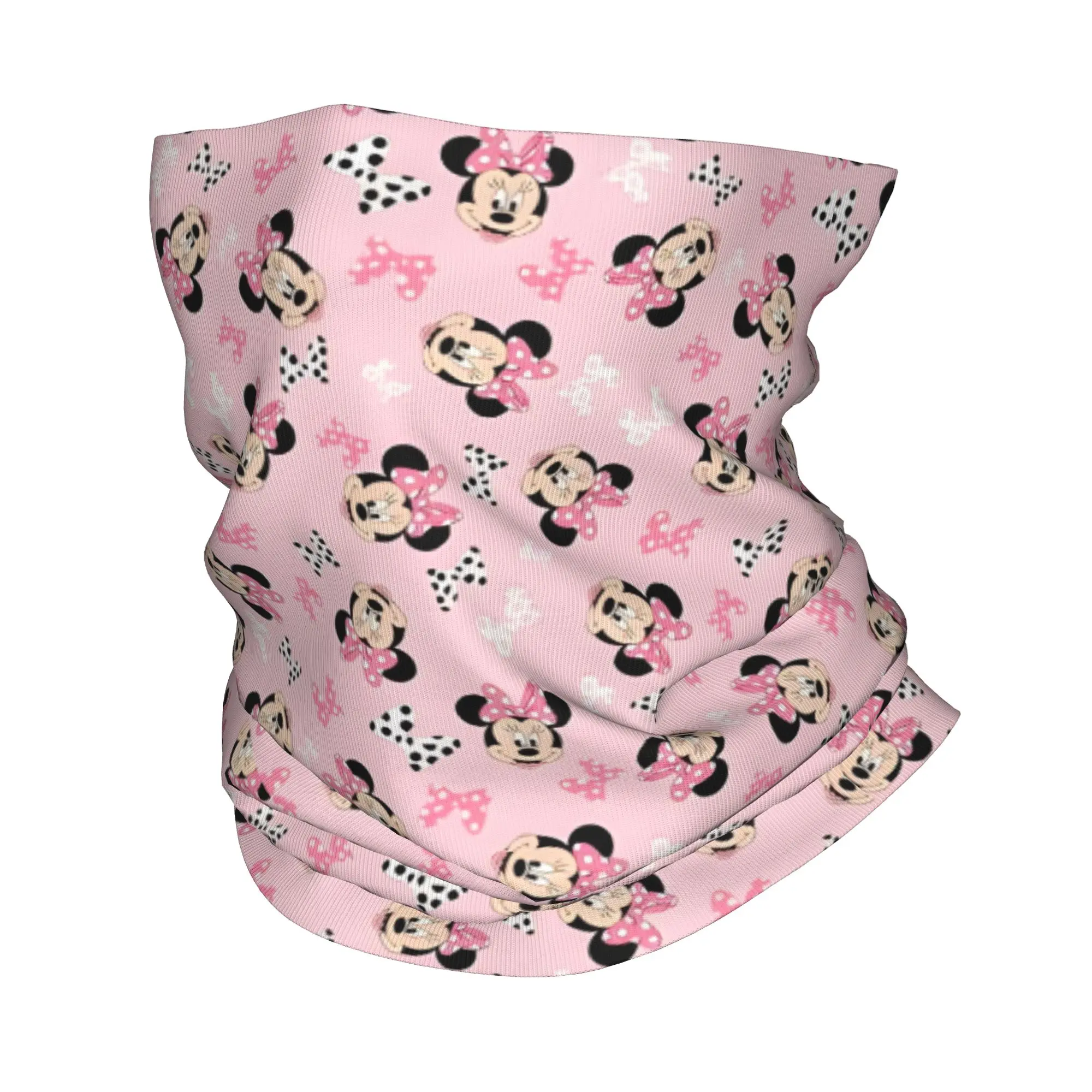 

Custom Classic M-Minnie M-Mouse Neck Gaiter Men Women Windproof Winter Bandana Scarf for Hiking