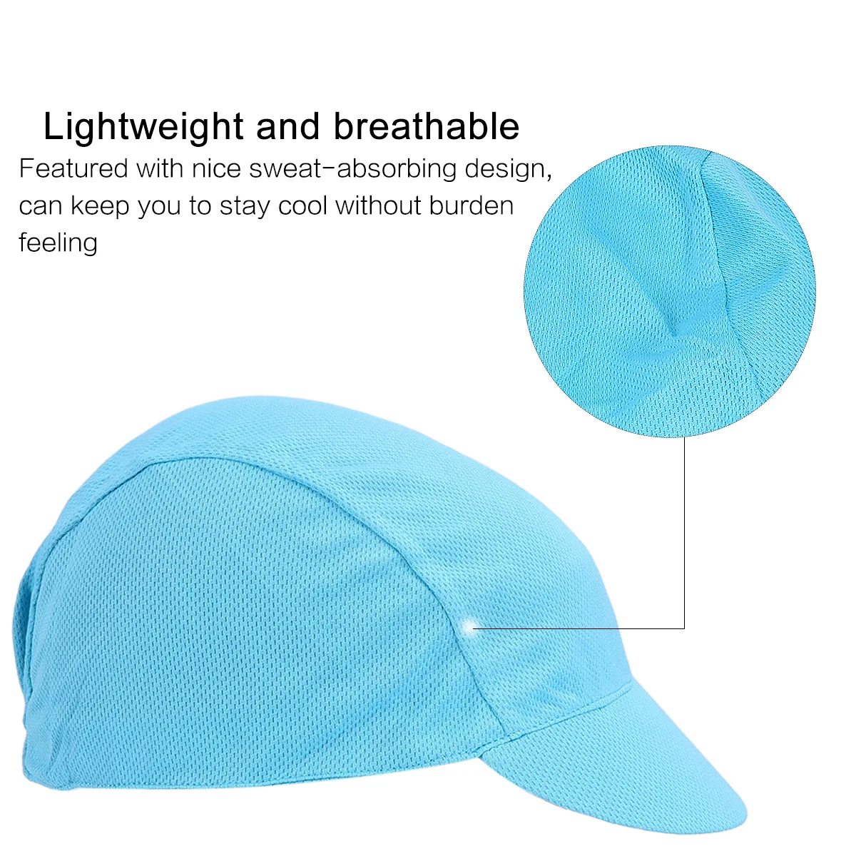Cycling Cap Lightweight Mesh Fabric Sun Brim Sweat-Absorbing Quick Dry Bike Caps For Men Women Outdoor Sports Riding