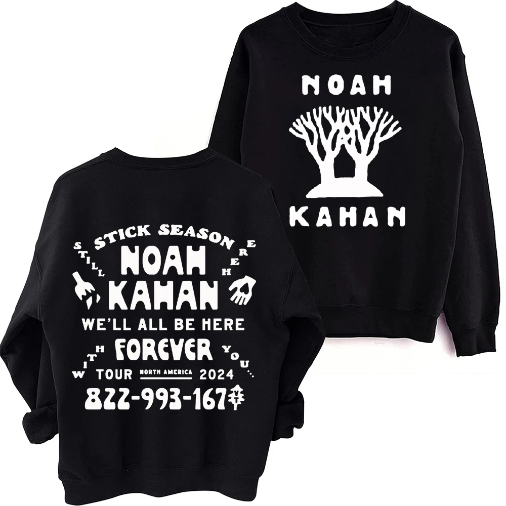 

Noah Kahan We'll All Be Here Forever Tour 2024 Sweatshirt Man Woman Harajuku Round Neck Long Sleeve Oversized