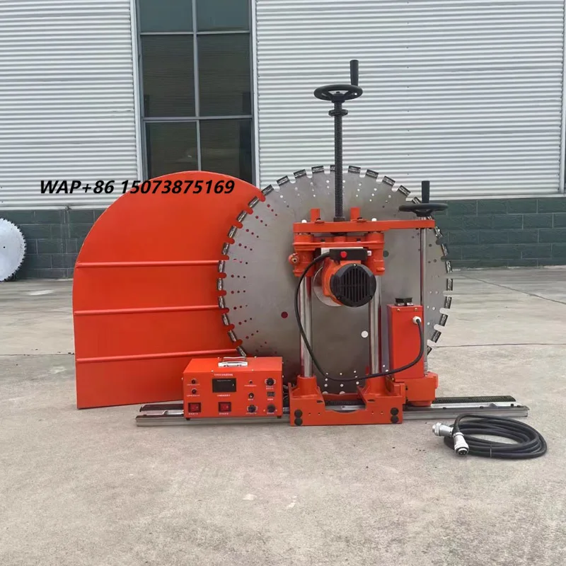 Fully Automatic Guide Rail Wall Cutting Machine Dust-Free High-Frequency High-Digging-Power Motor Portable Wall Saw Slotting
