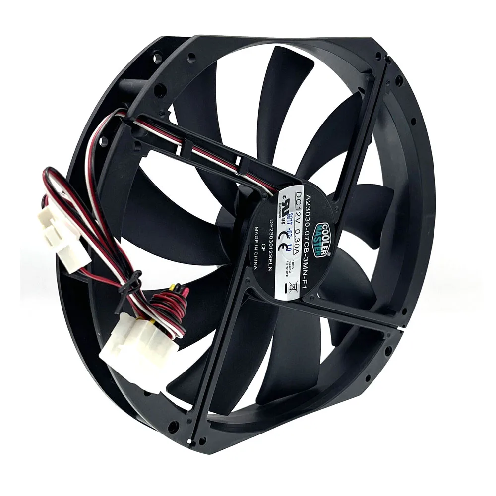 New Large Size Air Flow Computer Case Fan,230mm 23cm 12V Mute Low Noise Cooling,230X200X30mm A23030-07CB-3MN-F1 DF2303012SELN