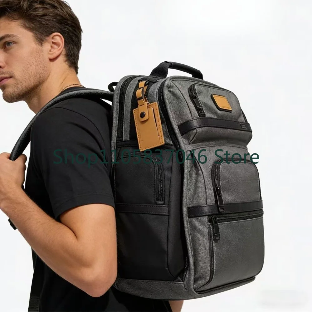 Men's Business Backpack Black Multi functional Large Capacity Computer Bag Commuter Backpack Women's