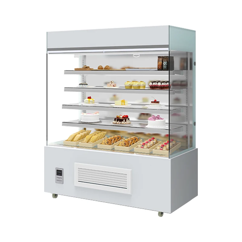 8- Vitrine LED Light Glass Cake Bread Pastry & Dessert Cake showcase Bakery Display Cabinet Display Cooler Freezer Showcase