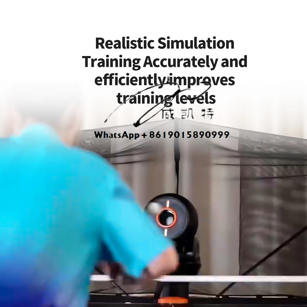 Máquina de bolas de alimentação robô de mesa de tênis de bola SIBOASI P2300