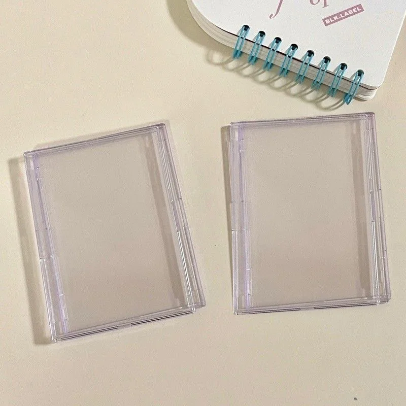 Transparent Acrylic Shell Idol Photocard Holder Stand Display Photo Frame Card Holder Card Packaging Card Display