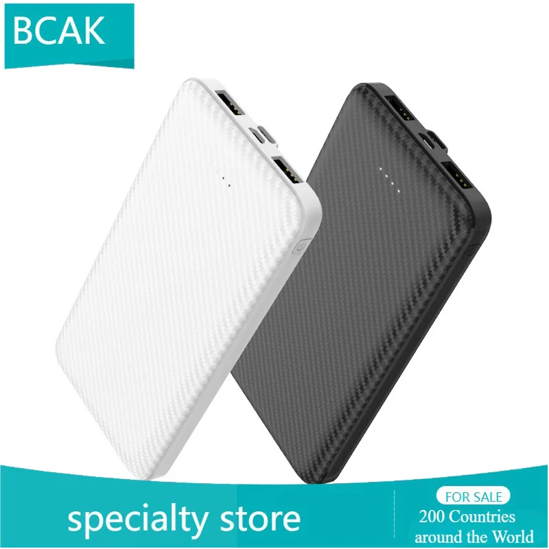 20000mAh 모바일 파워뱅크 대용량 섬유 질감 쉘 디자인 가볍고 휴대하기 쉬운 듀얼 입력 BCAK 모바일폰용