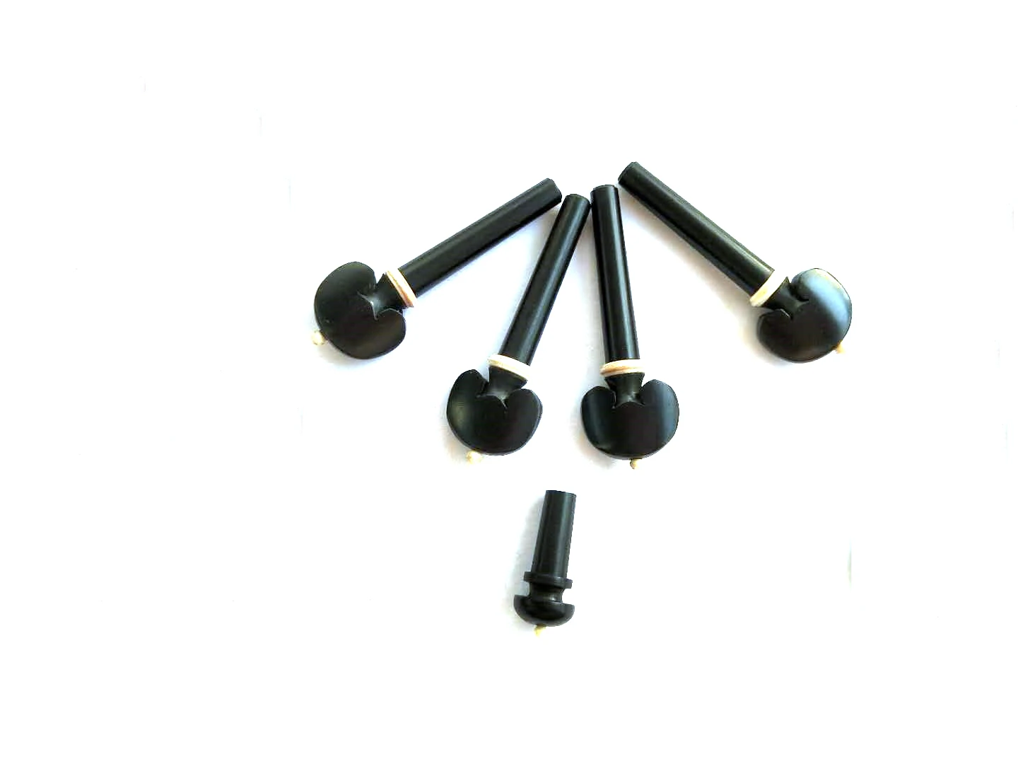 4PCs Violin Pegs 4/4 Different Types Free Gift of 1PC End Button