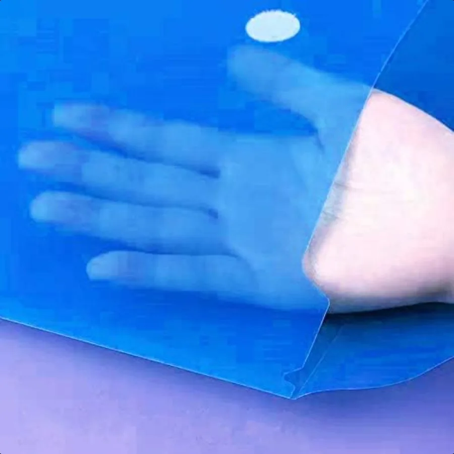 ポリ封筒 12 個ドキュメント封筒スナップボタン付き高品質クリアドキュメントフォルダー A4 サイズブルー