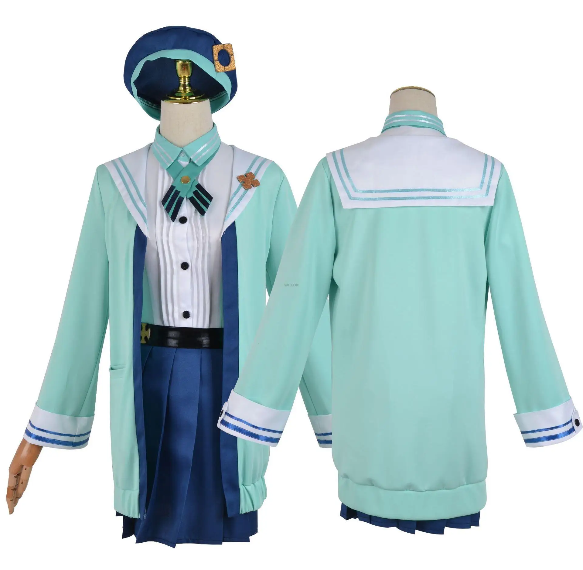 Gioco Genshin Impact Cosplay Costume da saccarosio parrucca Anime Cute Girl Women JK uniforme Costume di Halloween per bambini