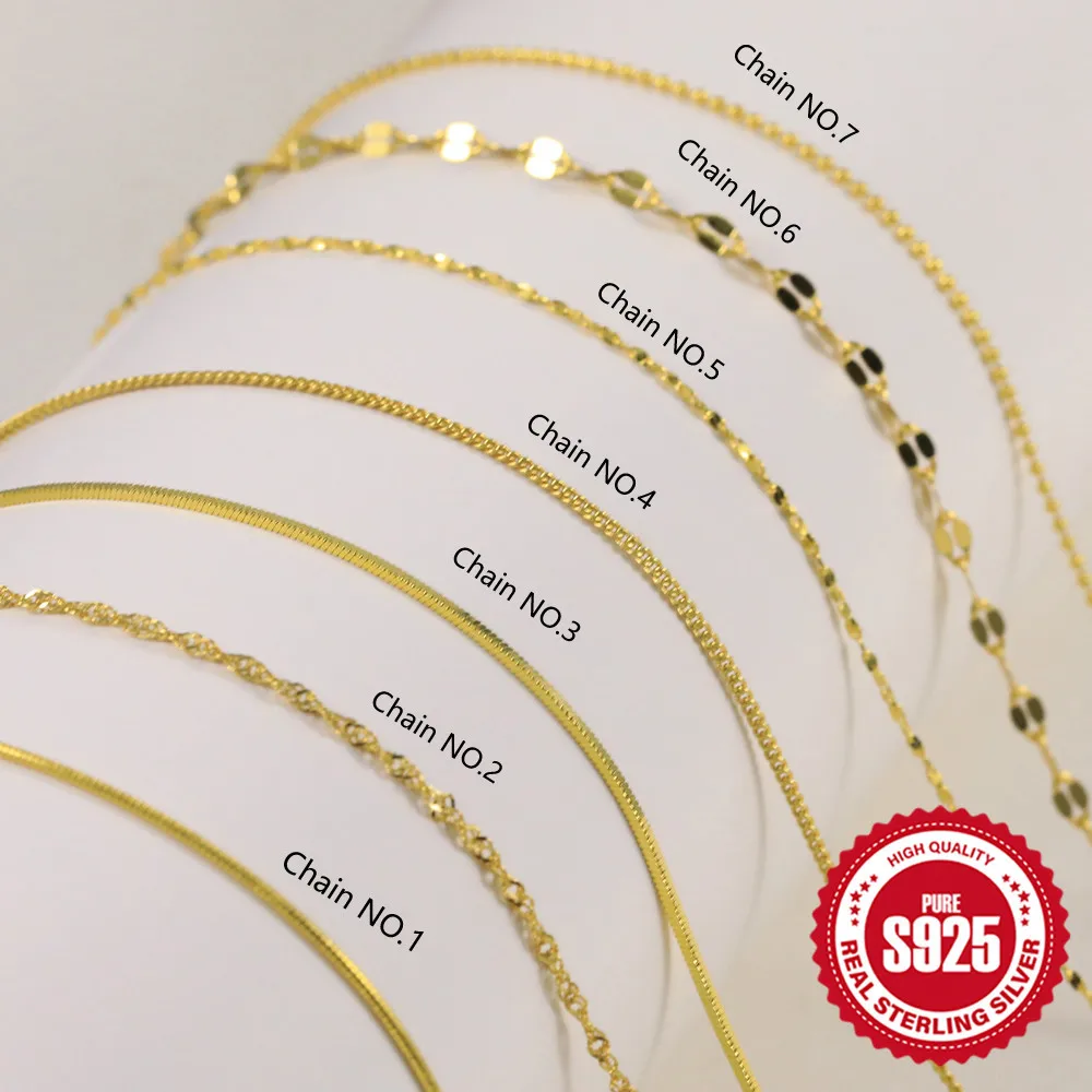 

Универсальная корейская цепочка из стерлингового серебра S925, цепочка из змеиных бусин со звездной волной 40 см/45 см, стильная цепочка из стерлингового серебра