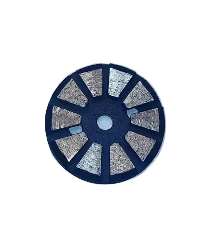 Herramienta de molienda de diamante de unión de Metal de 10 segmentos, Granito de mármol de hormigón, 3 pulgadas