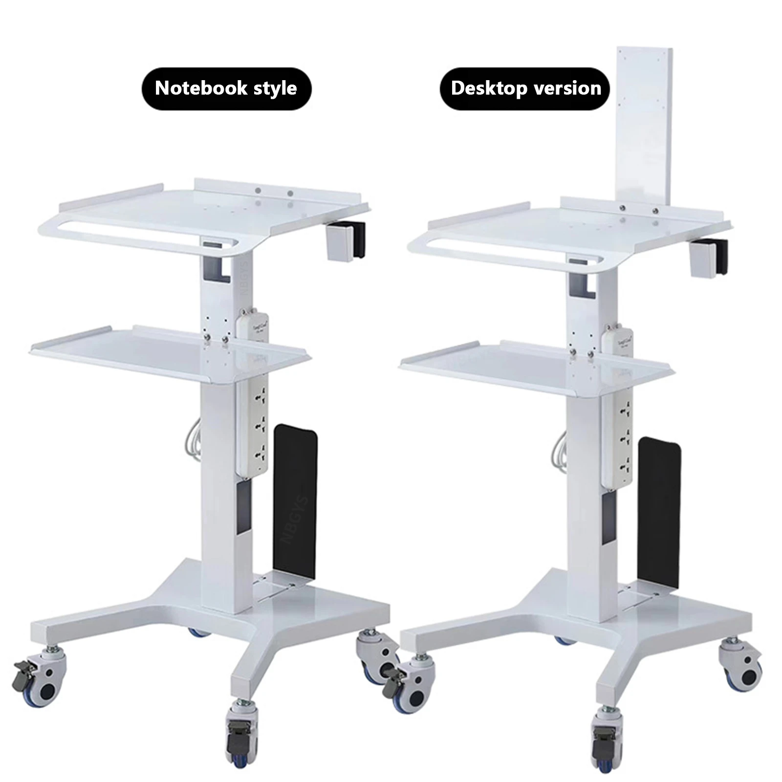 Oral scanning mobile small cart dental clinic oral scanning instrument bracket medical cart base medical computer trolley