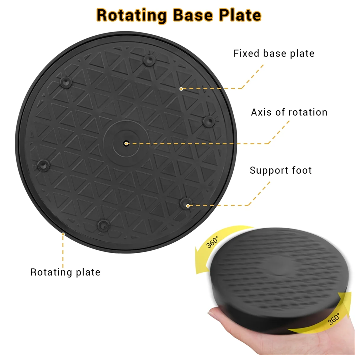 

A72P 360Degree Rotation Model Painting Stand Base Holder with 12 Model Painting Alligator Clip Stick Brush for Airbrush Hobby
