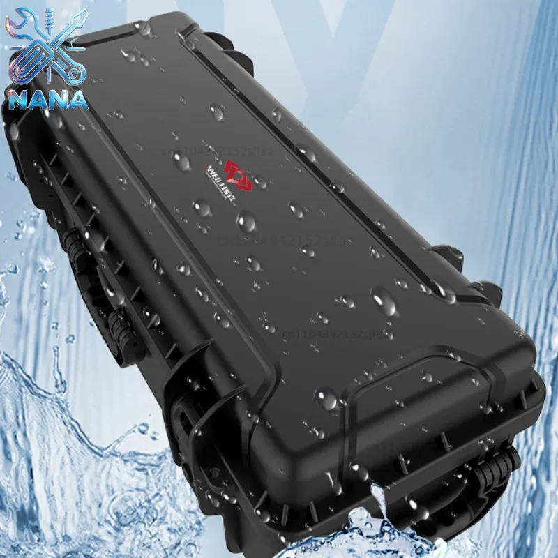 Outdoors Engineering Plastics Tool Case Long Strip Photographic Light Holder Storage Tool Box Wheels Equipment Protection Case