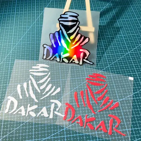 1PC Dakar Desert Rally Motocross Stickers Racing Style Waterproof for Motorcycle Front Fairing Fuel Tank Scooter Vinyl Decals