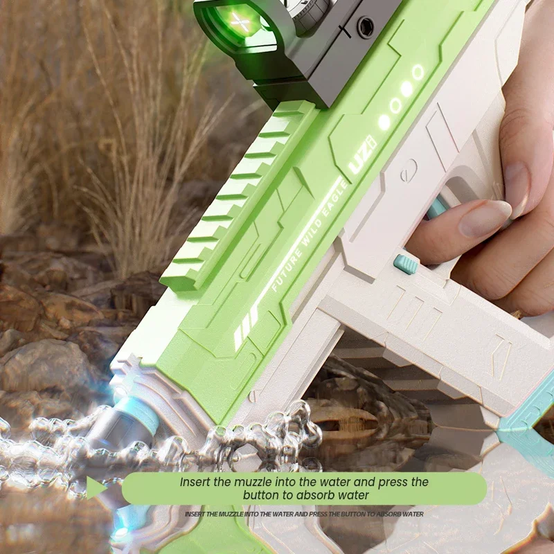 Pistola de agua eléctrica para niños, juguete de pistola de agua para exteriores, playa, piscina, Batalla, gran capacidad, juegos de tiro, Juguetes