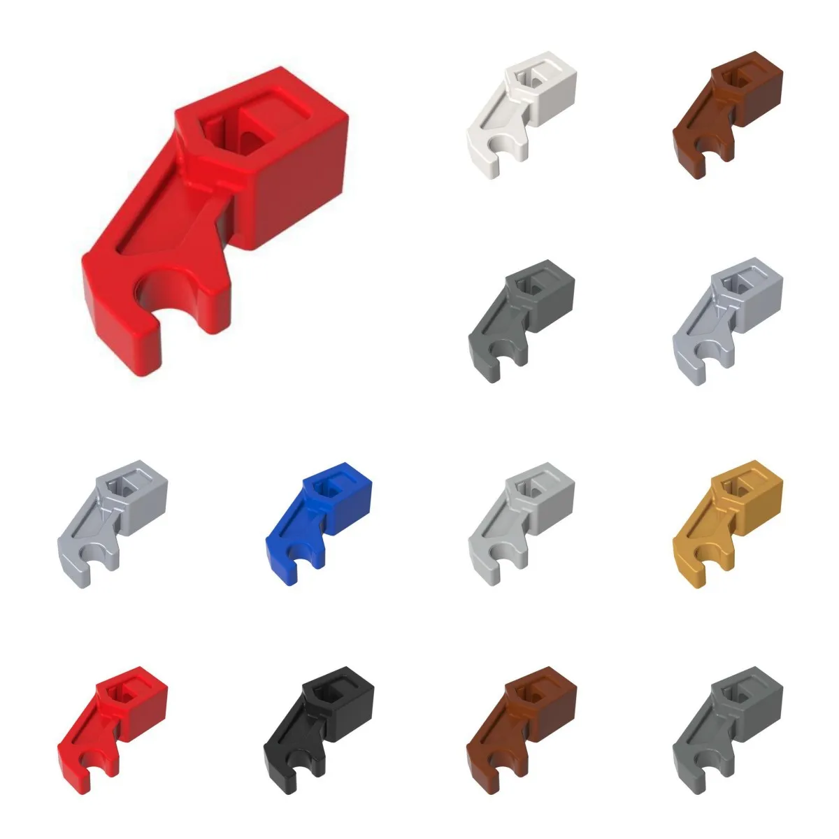 50 pçs 98313 braço mecânico bloco de construção kit 53989 corpo grosso suporte tijolo partícula brinquedo educativo crianças presente aniversário