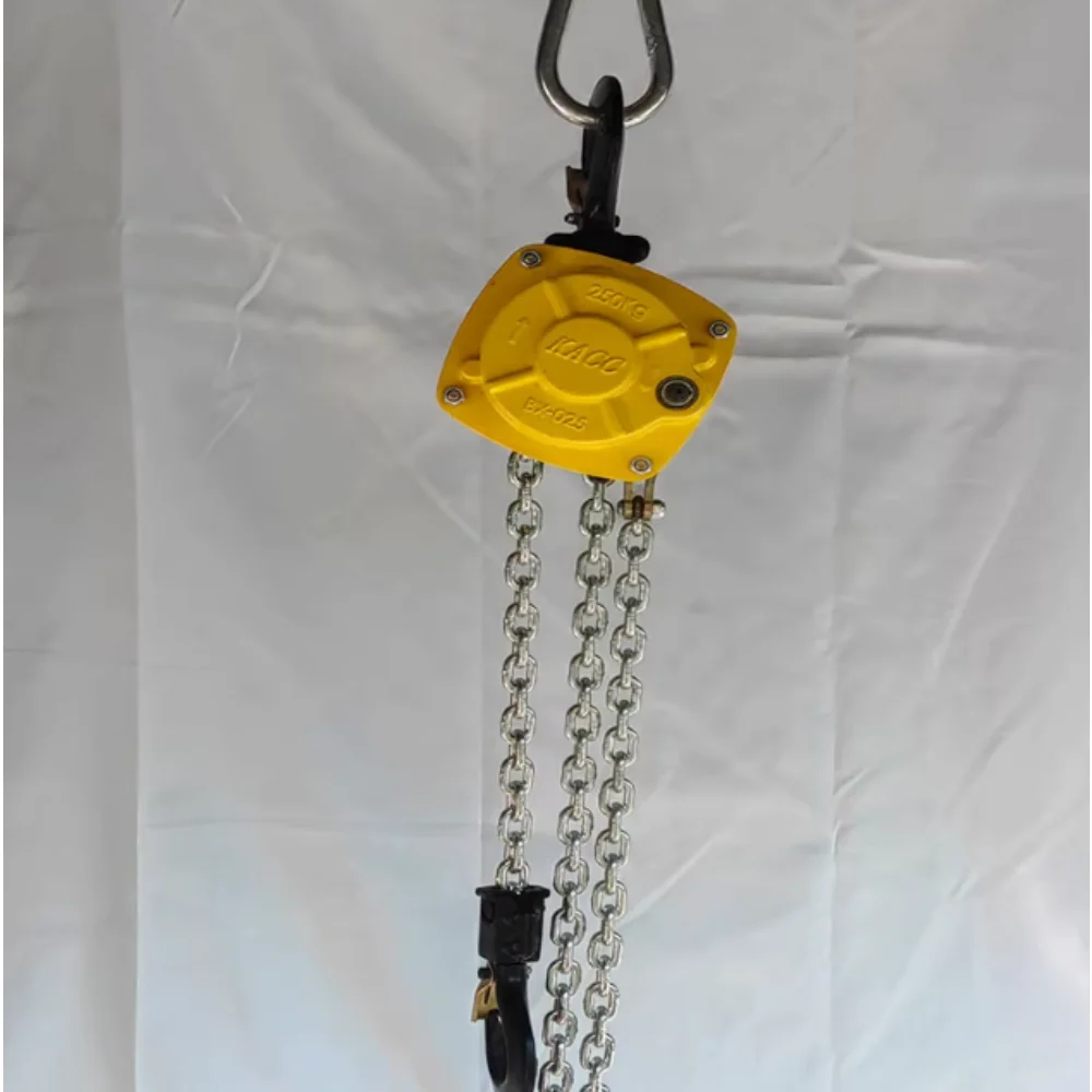 Portable electric rechargeable hand chain hoist