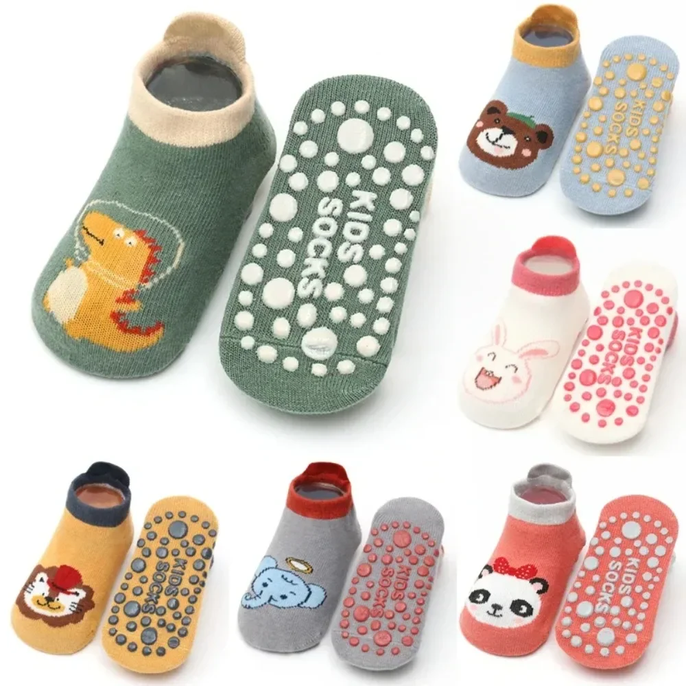 3D Cartoon Floor Socks Baby Anti Slip Grip Dot Toddler Newborn Infant Low Cut Ankle Boys Girls Short Crew Soft Non Skid Cute