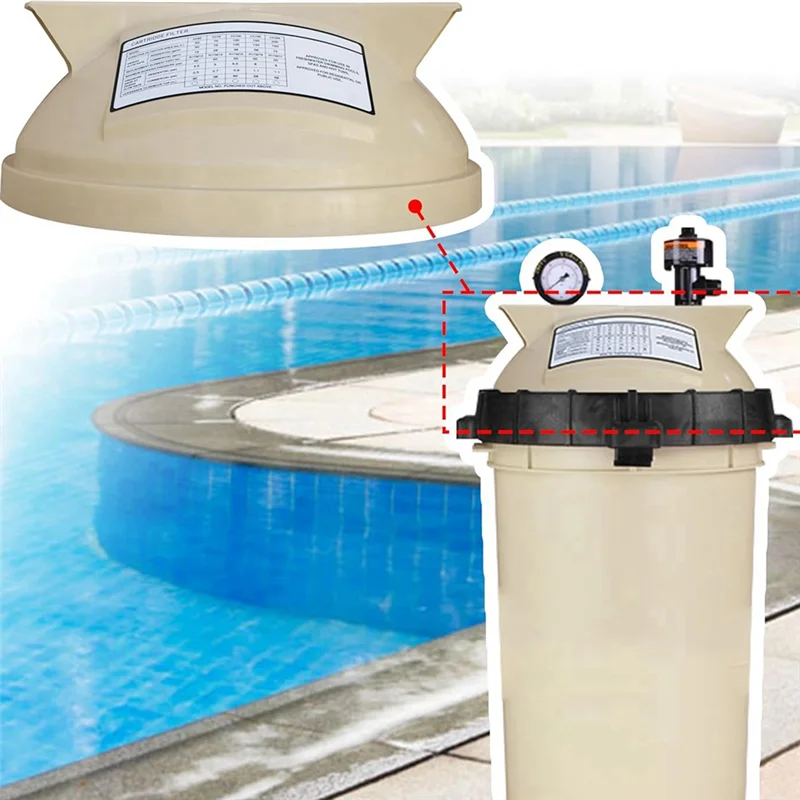 AD-178553 Lid Assembly Replacement Compatible With For Clean & Clear Predator Pool And Spa Cartridge Filter