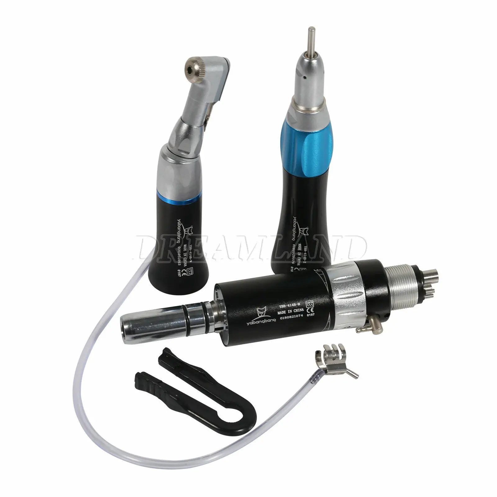 

Nsk Style Dental Low Speed Contra angle Handpiece Straight E-type Air Motor 4Hole Yabangbang