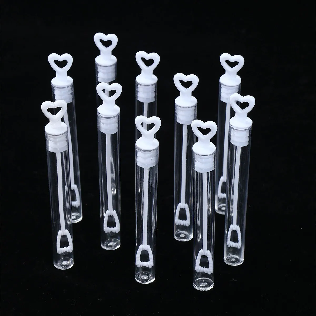 10/20Pcs Love Heart Wand Tube Bubble Soap Bottle Wedding Gifts for Guests Birthday Party Decoration Baby Shower Favors Kids Toys