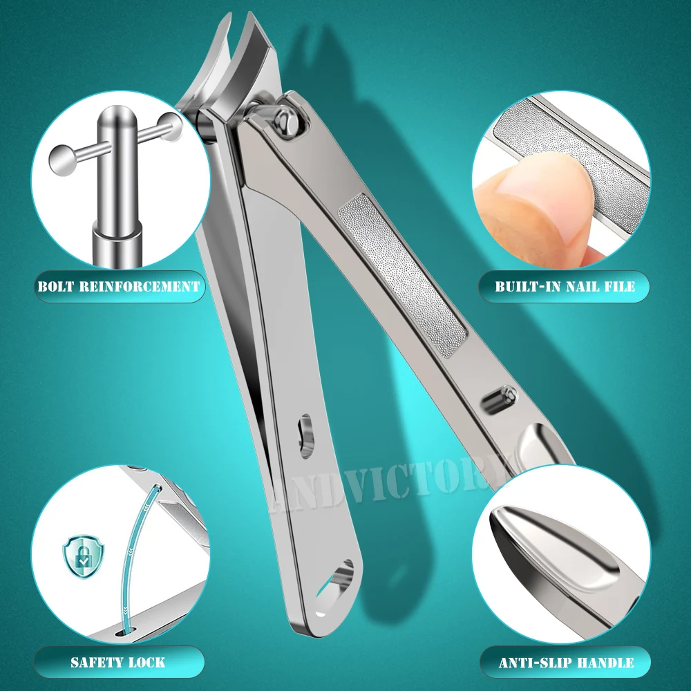 1 pçs cortador de unhas lâmina curvada inclinada toe cortador de unhas encravadas cortador de unhas cabeça angular cortador de unhas